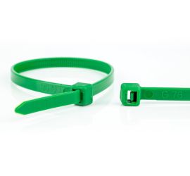 WKK - Poliamidowe opaski zaciskowe - Do uniwersalnego zastosowania - Zielony - 100x2,5mm - 100 sztuk