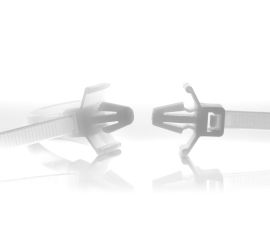 WKK - Poliamidowe opaski zaciskowe - Do mocowania w otworze (wciskana w otwór) - Naturalny - 110x2,5mm - 1000 sztuk