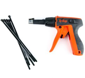 Ty-Rap® - Narzędzie do montażu opasek zaciskowych - Do plastikowych opasek zaciskowych o szerokości do 4,8 mm - Ergonomiczny
