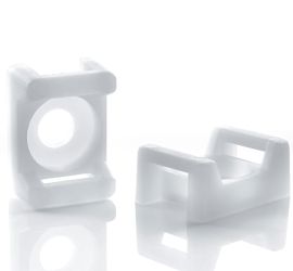 WKK - Mocowanie siodełkowe do opasek zaciskowych - Z mocowaniem śrubowym - Naturalny - 14,9mm - 100 sztuk