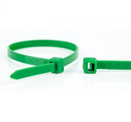 WKK - Poliamidowe opaski zaciskowe - Do uniwersalnego zastosowania - Zielony - 100x2,5mm - 100 sztuk